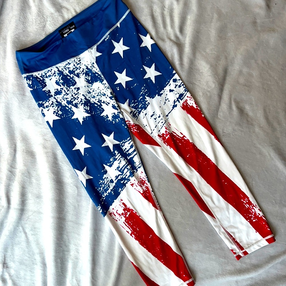 CVG retired USA Flag Leggings Capri